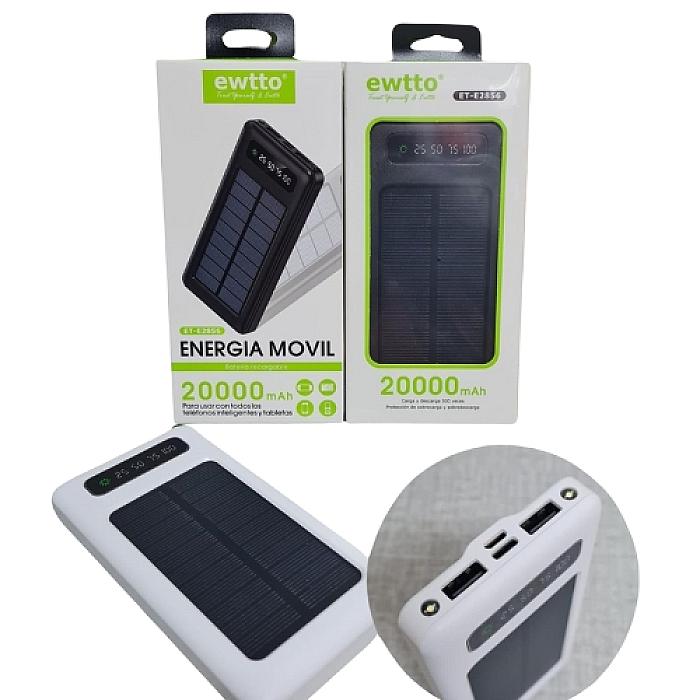 CARGADOR SOLAR EWTTON 20000 mAh