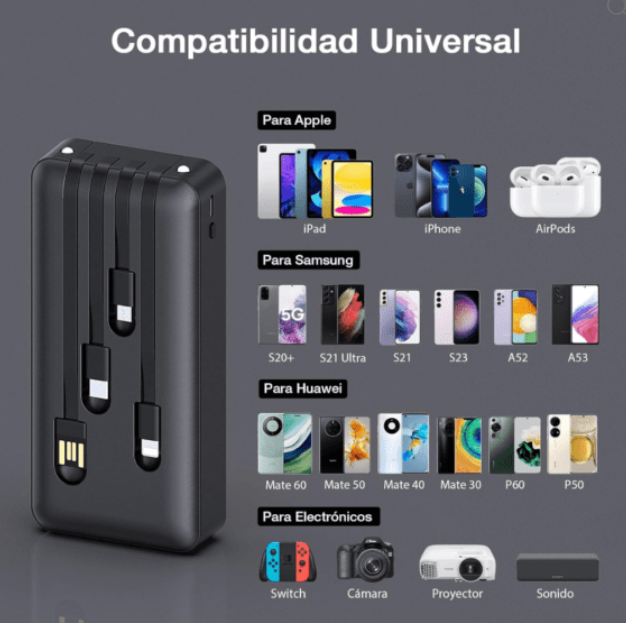 CARGADOR PORTÁTIL POWER BANK -1HOUR