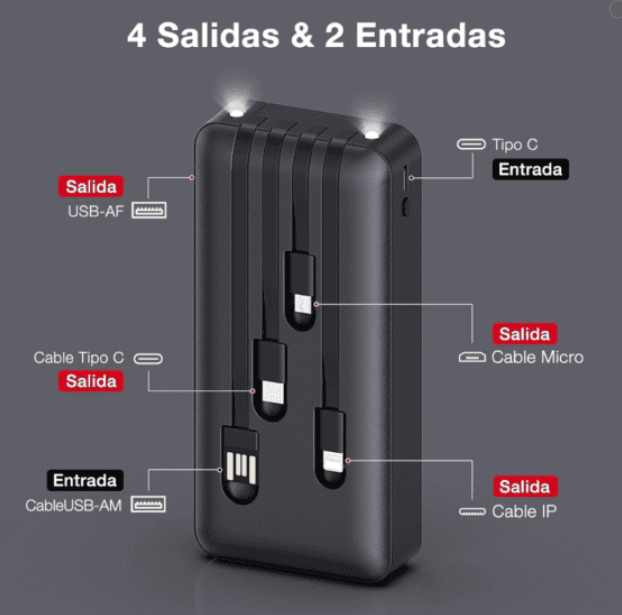 CARGADOR PORTÁTIL POWER BANK -1HOUR